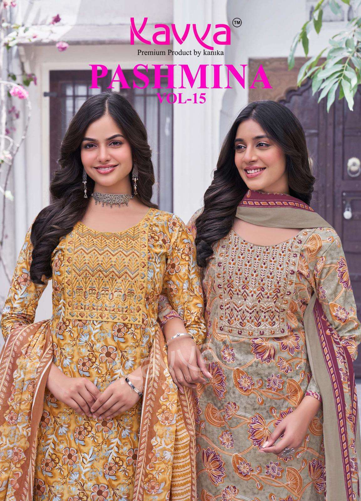 KAVYA PASHMINA VOL 15 READYMADE WHOLSALER