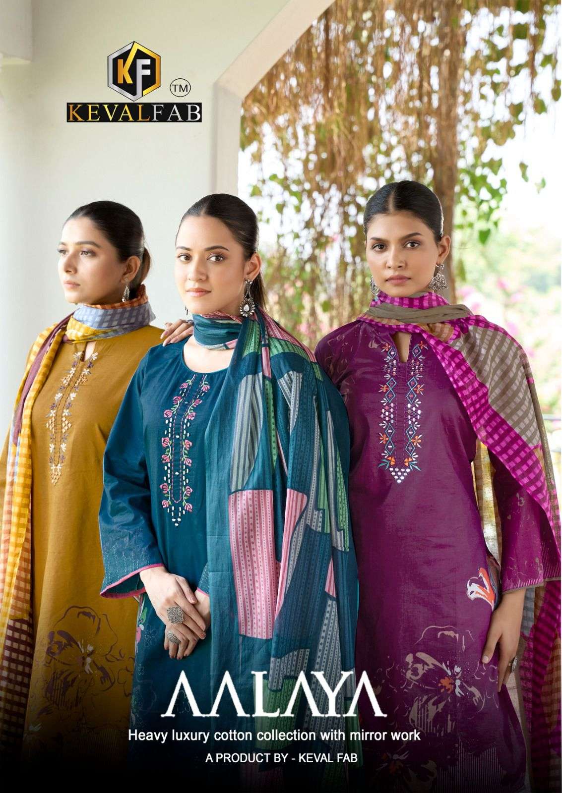 KEVAL FAB AALAYA WITH MIRROR WORK WHOLSALER IN SURAT