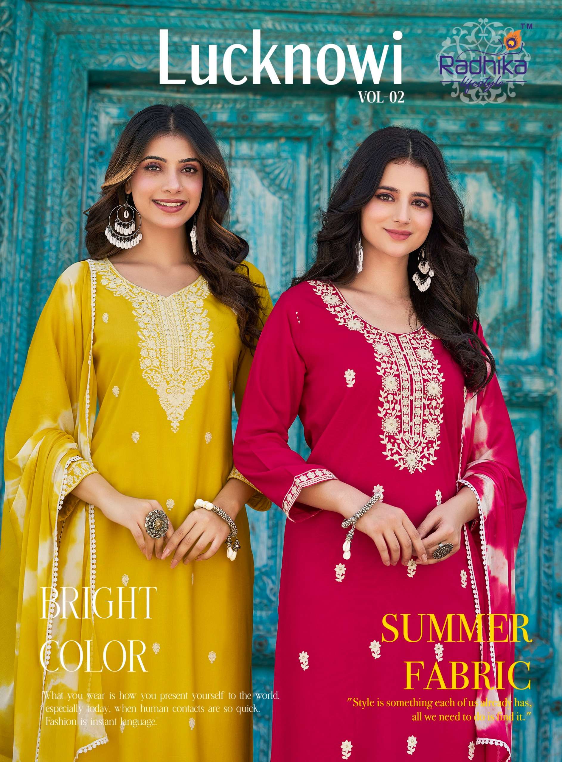 RADHIKA lifestyle LUCKNOWI VOL 2 KURTIS Wholesale Catalog