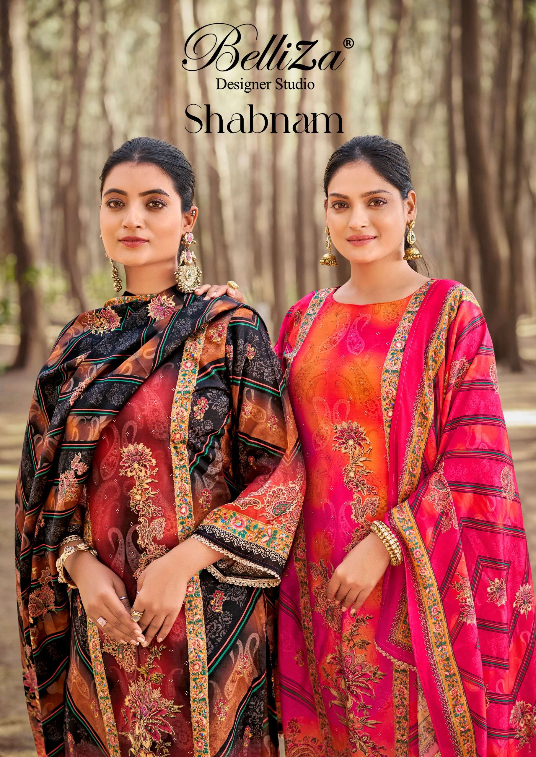 SHABNAM BY BELLIZA Dress Materials wholesale catalog