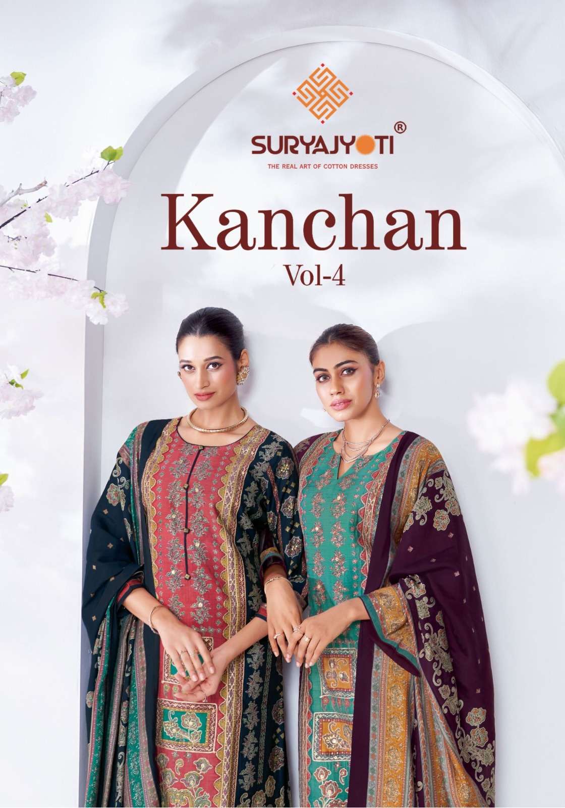 SuryaJyoti Kanchan Vol-04 – Dress Material wholesale catalog