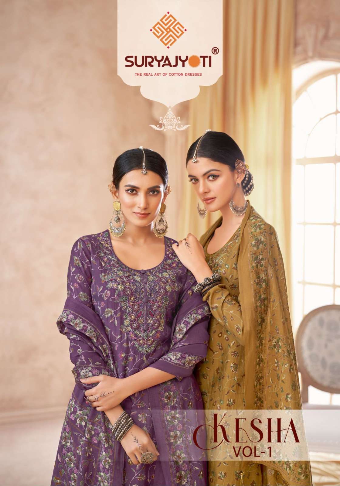SuryaJyoti Kesha Vol-01 – Dress Material wholesale catalog