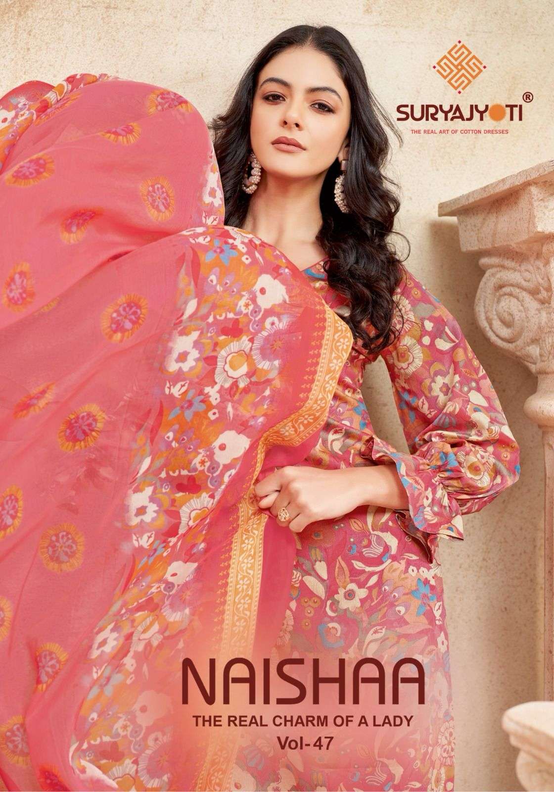 SuryaJyoti Naishaa Vol-47 – Dress Material Suppliers