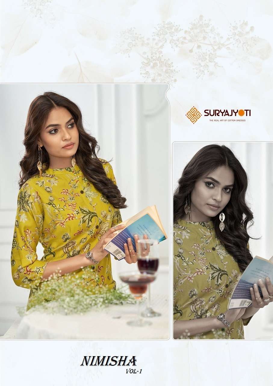 Suryajyoti Nimisha Vol-1 – A-Line Kurti With Pant Cord Set wholesale catalog