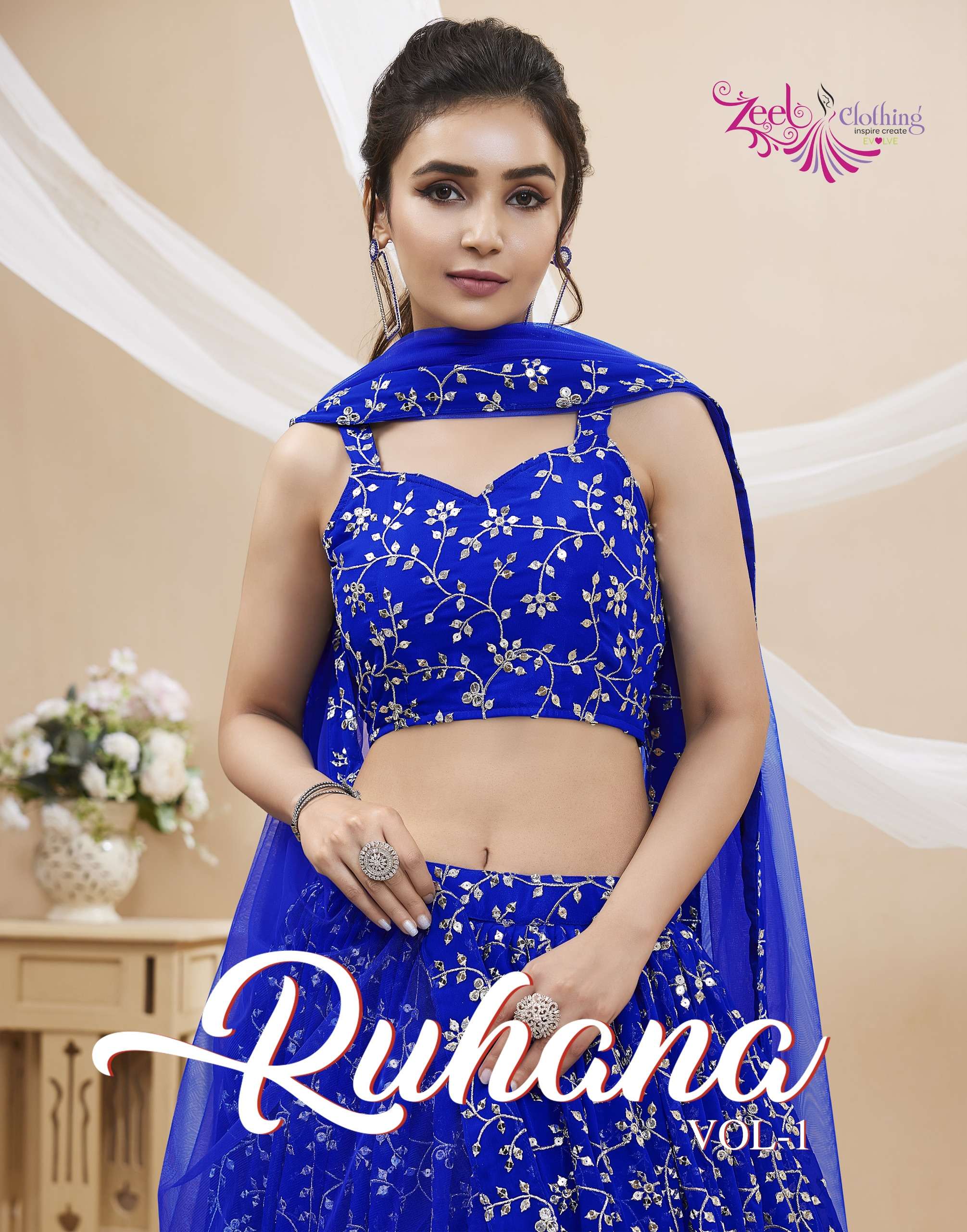 ZEEL Ruhana Vol-1 Lehenga Choli WHOLSALER