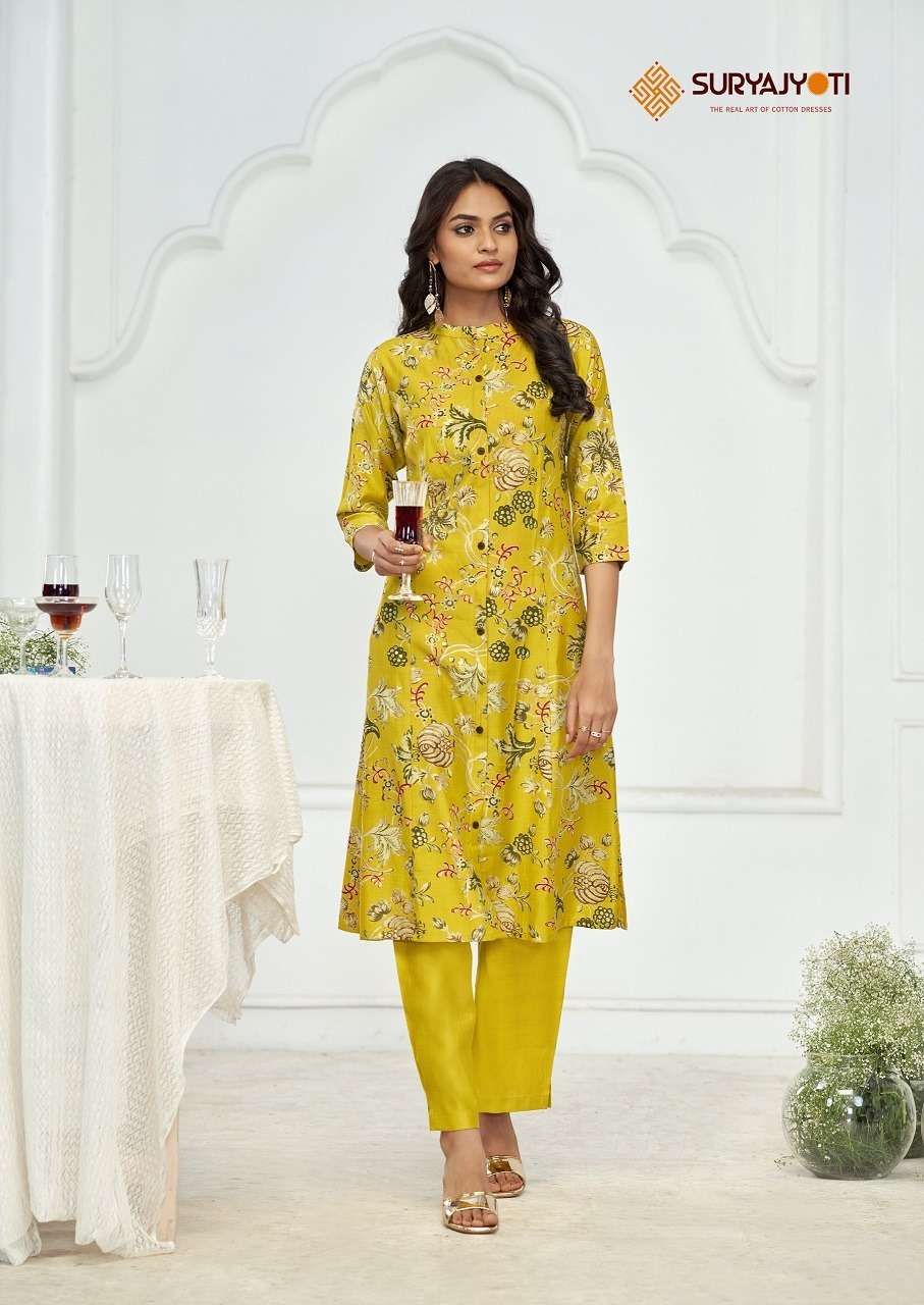 Suryajyoti Nimisha Vol-1 – A-Line Kurti With Pant Cord Set wholesale catalog
