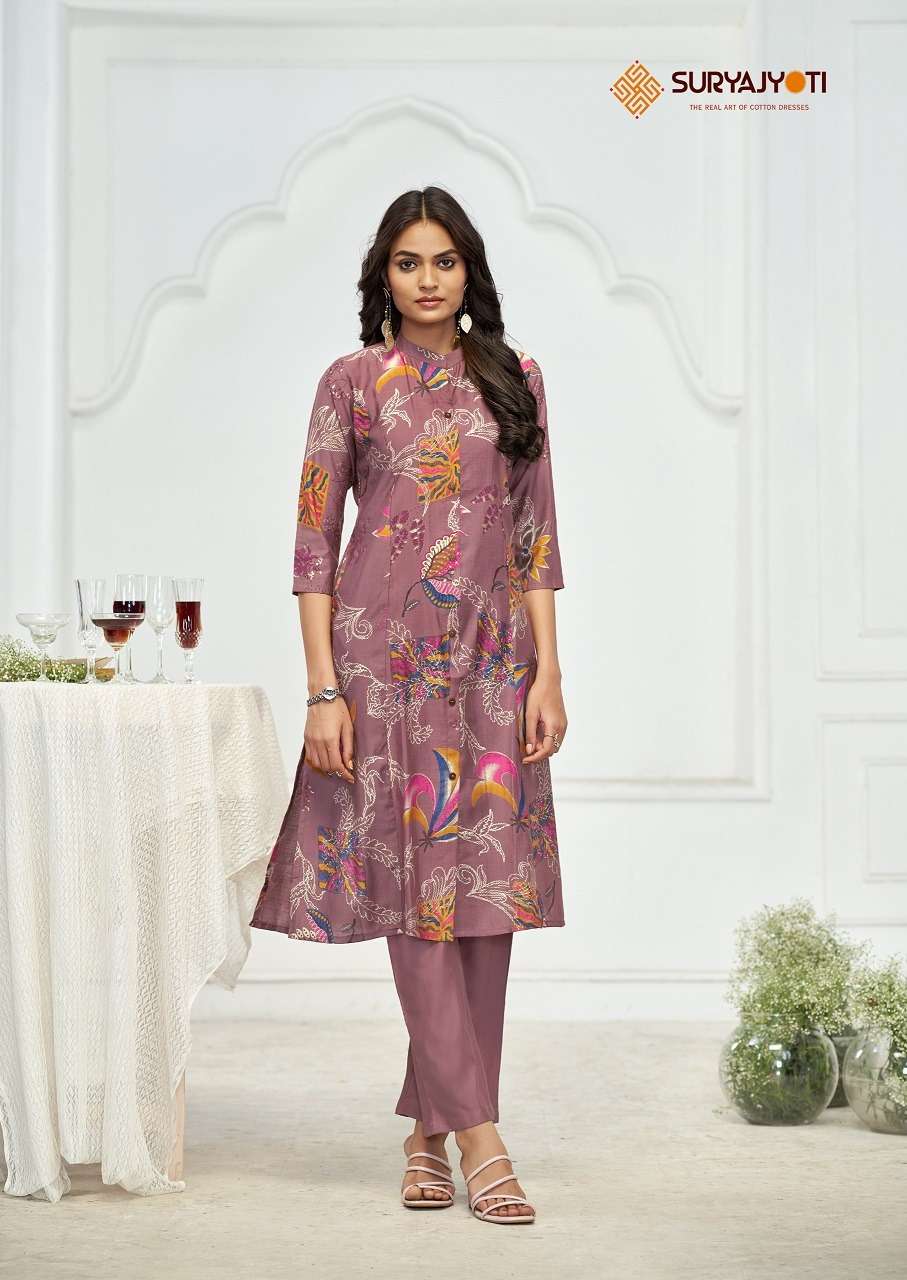 Suryajyoti Nimisha Vol-1 – A-Line Kurti With Pant Cord Set wholesale catalog