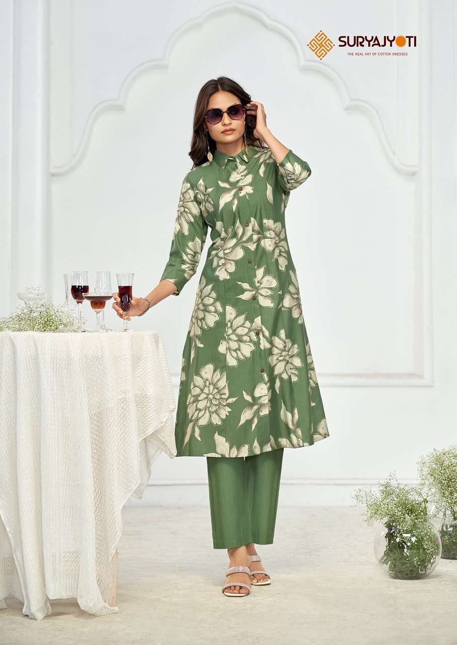 Suryajyoti Nimisha Vol-1 – A-Line Kurti With Pant Cord Set wholesale catalog